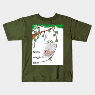 swinging hippo Kids T-Shirt